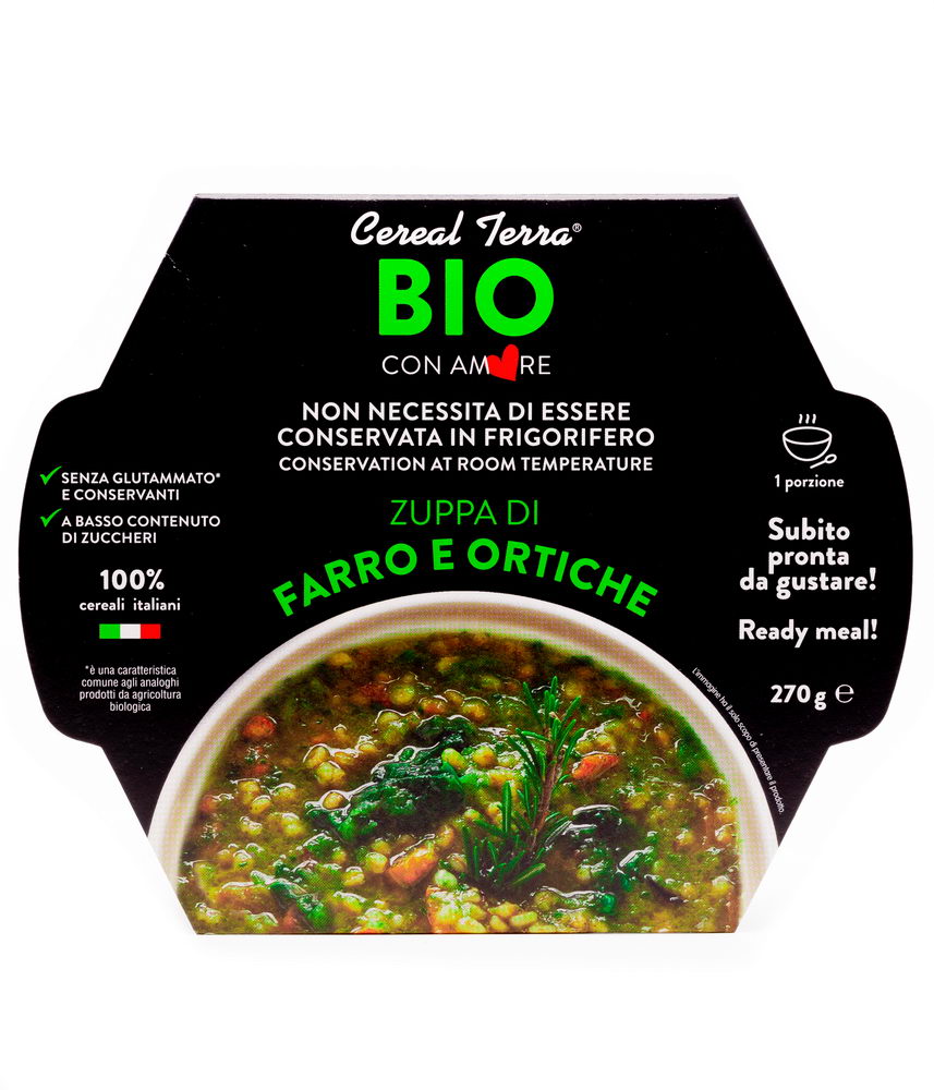 Prodotti pronti da gustare - Zuppa di Farro e Ortiche